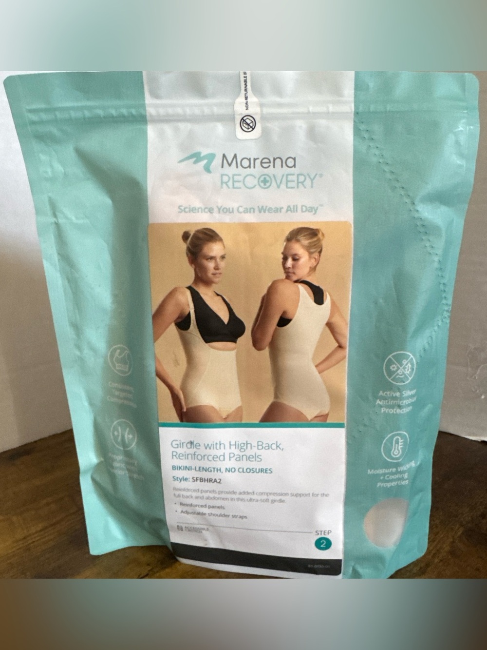 Marena Recovery Compression Girdle with High Back Size XL Beige New SFBHRA2